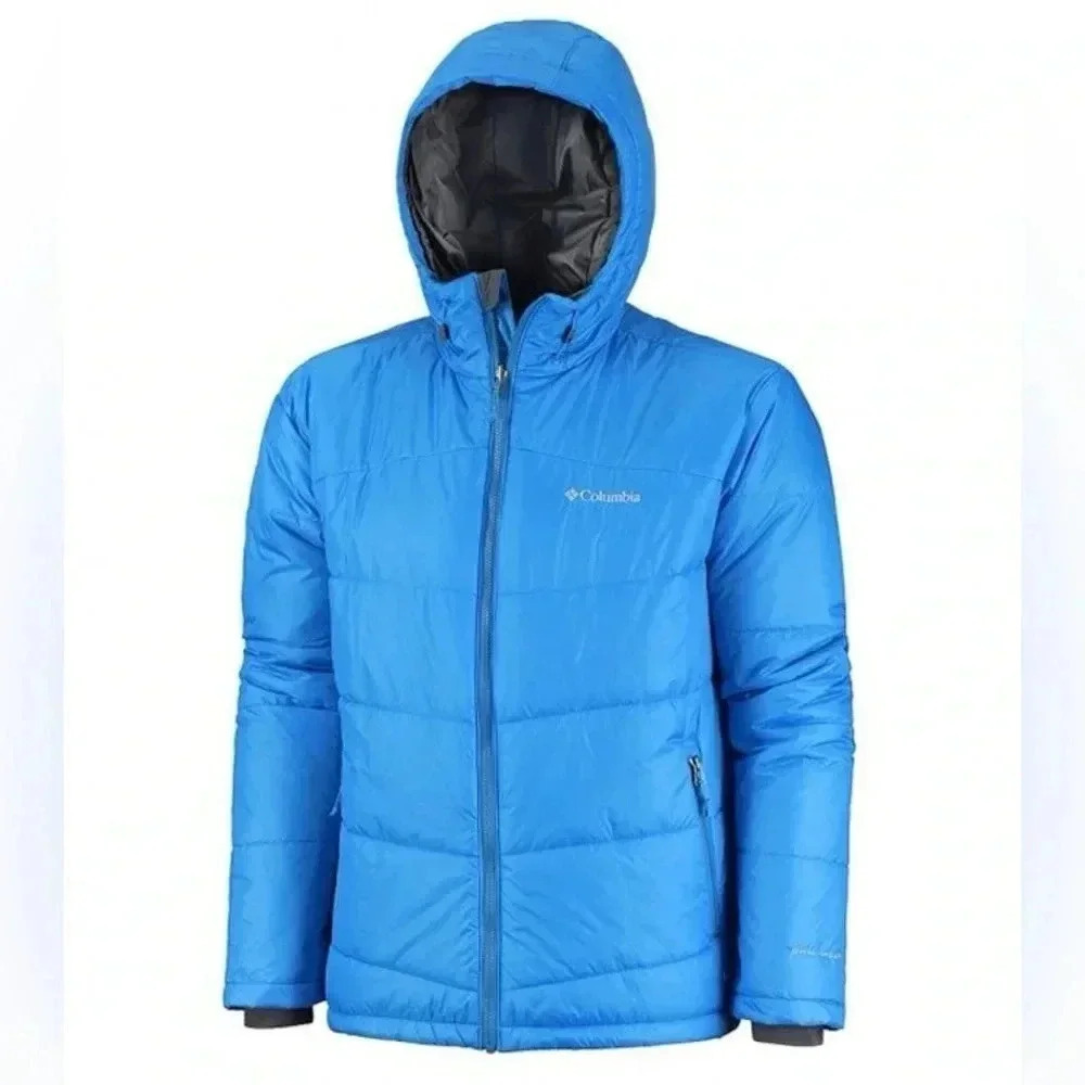 Columbia Shimmer Me III Hooded Jacket Size Medium in Sky Blue